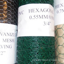 PVC-Coated Hexagonal Wire Netting 3/8′′ to 2′′ Used for Fencing